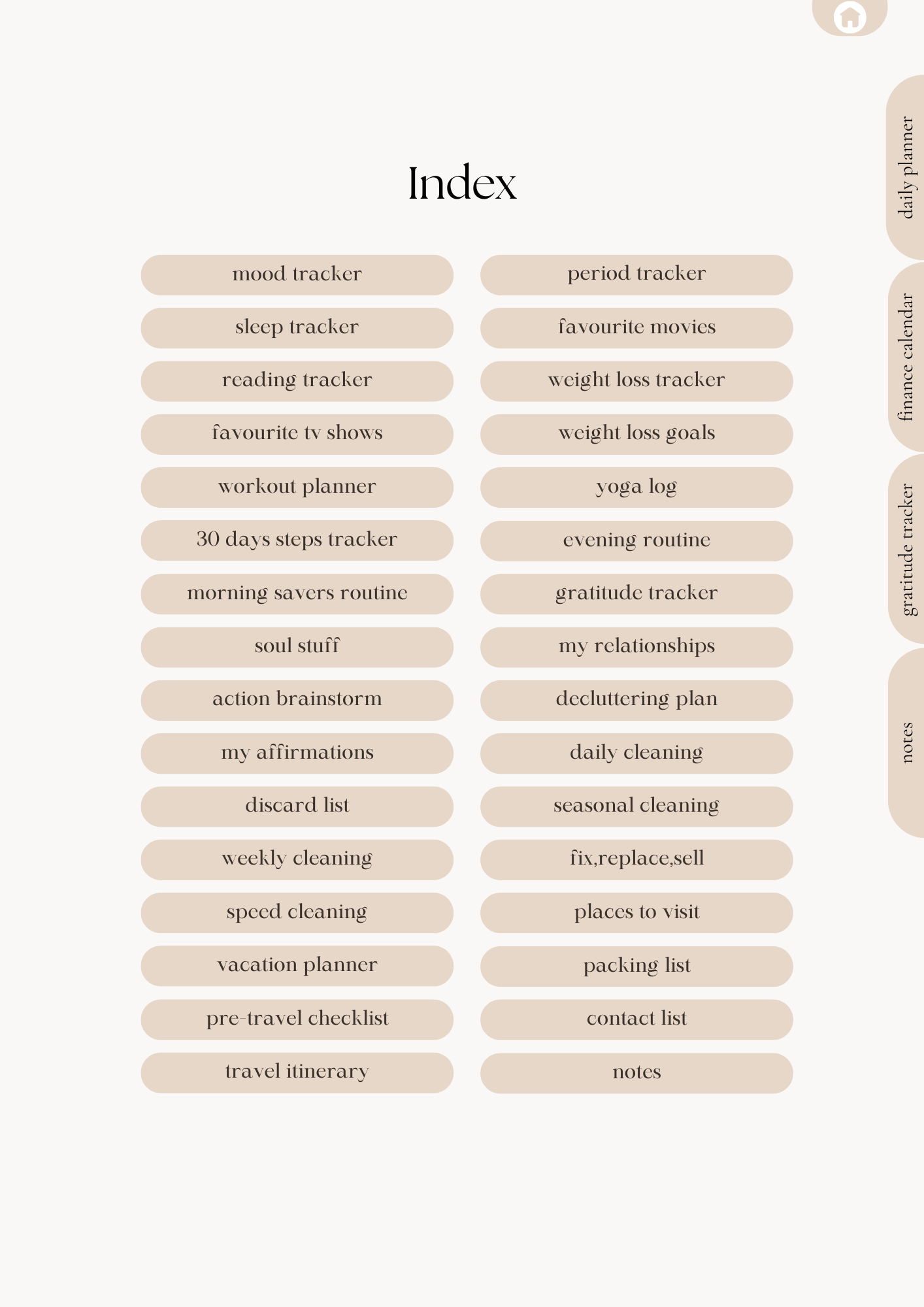 Digital Daily Planner & Finance Organizer