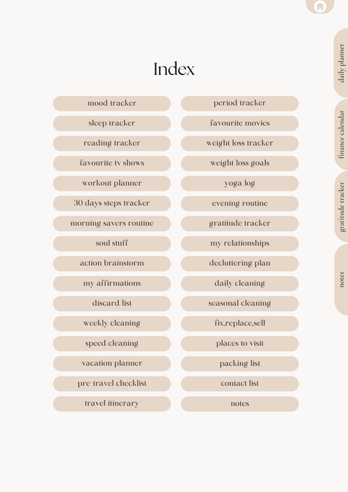 Digital Daily Planner & Finance Organizer